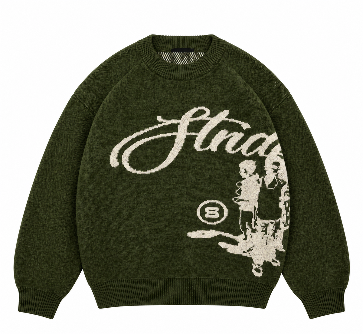 Structured graphic knit