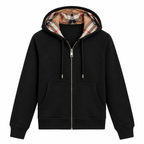 Heritage check zip hoodie